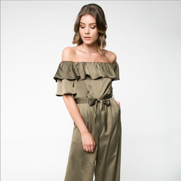 Everly Other - Army wife green jumpsuit